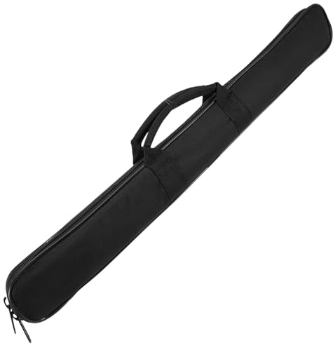 Schwarze Flötentasche aus Oxfordstoff mit Netzfach, Tragbar | Leichtes Etui für Bambusflöten, Zwei Stück, Praktische Aufbewahrungslösung für Schüler Zufällige Farbe