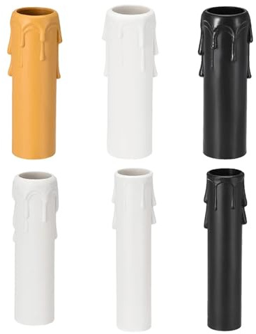 Chandelier Candle Covers 30-Pack E14 Vintage Candle Socket Covers, Flame Retardant for Hotel & Dining Chandeliers(B3)