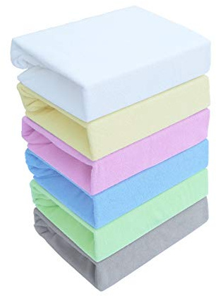 FROTTE Spannbettlaken Kinderbett Kinderbettlaken FÜR Kinder 60x120 70x140 80x160 hohes Grammatur 180g/m2 (Grau, 60 x 120 cm)