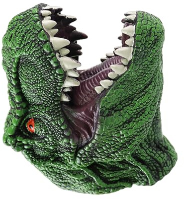 Handpuppen Dinosaurier – Flexibel zu bewegen, Dinosaurier-Kopfpuppen für Kinder | Flexible Dinosaurier-Handpuppe, Dino-Kopf, Handschuh-Spielzeug für und Mädchen, Partyshow, fantasievolles Spiel