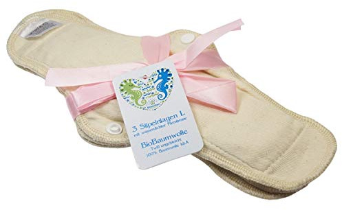 Blümchen wasserdichte Slipeinlage BIO 3er M 26x5cm