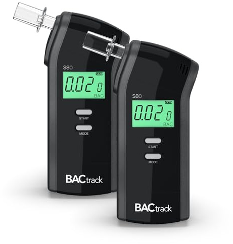 BACtrack S80 Breathalyzer (2 Pack) | Professional-Grade Accuracy | DOT & NHTSA Approved | FDA 510(k) Cleared | Portable Breath Alcohol Tester for Personal & Professional Use