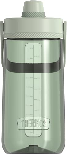 Thermos Guardian Collection 40oz, Green Hard Plastic Hydration Bottle with Spout, 40 oz