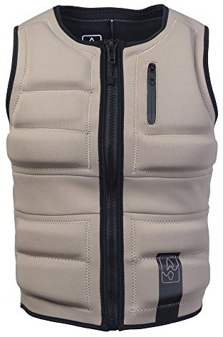 Mens Neoprene Wakesurf Comp Vest - Designed Exclusively for Wake Surfing, but Great for All Other Watersports Activities! (Sand, 2XL)