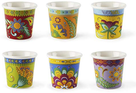 Excelsa Set 6 Bicchierini Caffè Gipsy ml.90