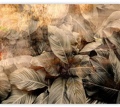 murando Fototapete Premium-Vlies tropische Blätter 400x280cm Foto Tapete Schlafzimmer Wohnzimmer Vliestapete XXL Wandtapete Motivtapeten Bildtapete 3d Effekt Wand Dekoration Dschungel Natur Botanik