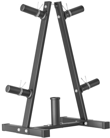 Hantelscheibenständer, Bongkim Hantelbaum und Hantelablage für Scheiben, Gewichtshalter für 5,1 cm olympische Hantelscheibe, Hantelscheibenaufbewahrung für Heim-Fitnessstudio