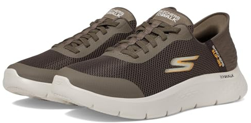 Skechers Free Slip-ins Go Walk Flex-Hands Up Sneaker för män, brun, 10,5 bred