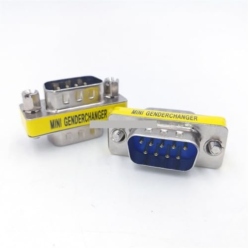 TUBBEK DB9/DB15 Mini Adaptador Cambiador De Género RS232 Com D-Sub A Macho Hembra VGA Conector De Enchufe 9 15 Pines (Color : DB15 Female Male)