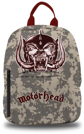 Rocksax Unisex Motorhead Backpack-England White Mini-Rucksack, Schwarz