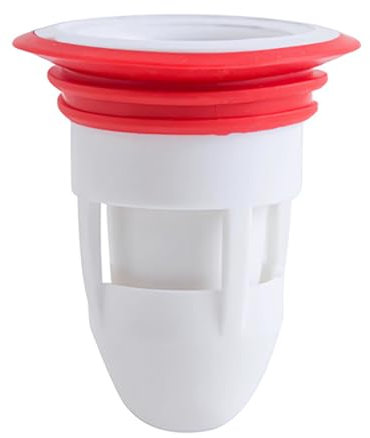 SENRISE Valvola di prevenzione del riflusso dello scarico del pavimento della doccia, anti-odore, unidirezionale, tappo di scarico a pavimento per cucina e bagno, bianco