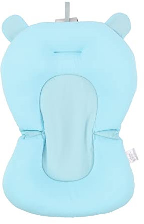 Coussin de Siège de Bain Flottant pour bébé, Support de Baignoire pour nouveau-né avec Ceintures de sécurité Réglables et Pliables, Coussin de Siège de Bain pour bébé, 3