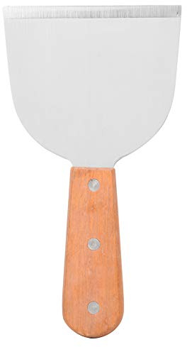 Stainless Steel Pancake Shovel for BBQ Parties, BBQ Grill Scraper for Cooking, Stainless Fried Shovel for Outdoor Grilling