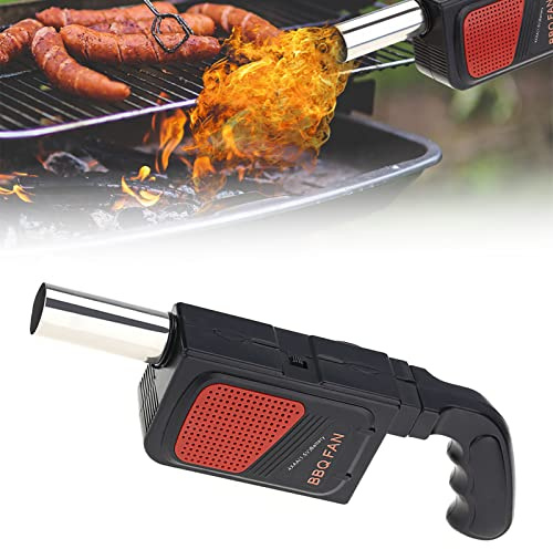 Brrnoo Handheld BBQ Fan, Electric BBQ Fan, Portable Small Handheld Air Blower for Outdoor Picnic Camping Cooking Tool, Start Fire Easily, Barbecue Blower Battery Operated, Barbecue Fans