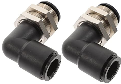 OKUMEYR 2pcs Tracheal Connector Hose Quick Connector Outdoor Quick Connect for Pneumatic Systems