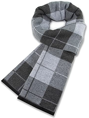 MAKFORT Herren Schal Winter Warm Dicker Klassisch Modern Imitation Kaschmir Herrenschal 180 * 30cm