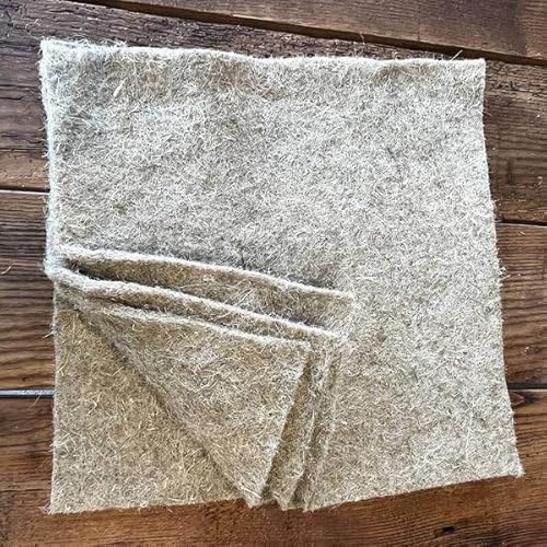 Wiggly Wigglers Moisture Mats Worm Blankets for Composting | Hemp Composting Pads | Compact Worm Farms Mats Blankets for Moisture Control (Pack of 4)