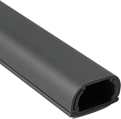 Kabelkanal, quadratische Box, Kabelkanal, Unterputz-Kabel, selbstklebende Kabelabdeckung, selbstklebende Bodenkabelabdeckung for unter Büroschreibtische(Grey)