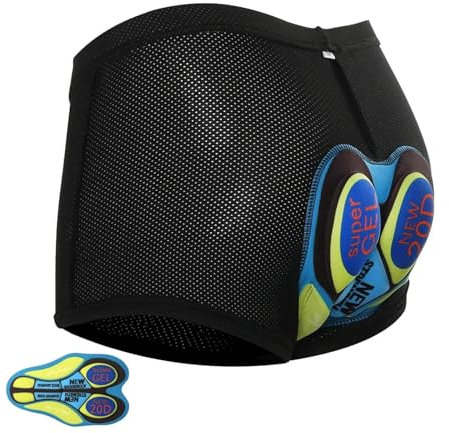 HFGDRH Calzoncillos Ciclismo para Hombre, Bicicleta Calzoncillos Boxer for Hombre Bragas Pantalones Cortos de Ciclismo Negro Bicicleta Gel Ciclismo Jersey Motocross Transpirable(2,M)