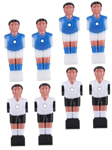 Kisangel 8 Stück Tischfußballspieler Aus Robustem Harz Lebensechte Fußballfiguren Kompakt Und Vielseitig Für Familie Und Freizeit