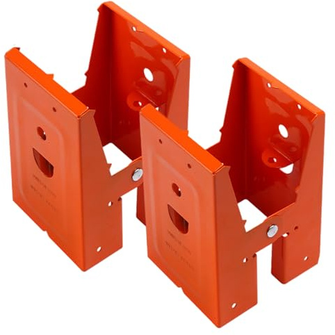 2Pcs Sawhorse Brackets, Woodworking Saw Horse Brackets for Chainsaws Cold Rolled Steel Sawhorse Holder Stand for 25° Opening Angle Wood Slot Saw Horses Horse
