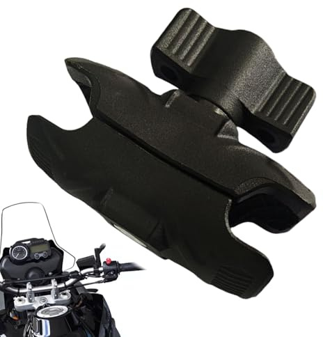 Lunaobrik Befestigungsbasis für Motorradlenker, Montagestelle für Motorrad- und Fahrradspiegel, 360 Grad drehbar, robuste Halterung, Telefonhalterung für Video, Aufnahme,