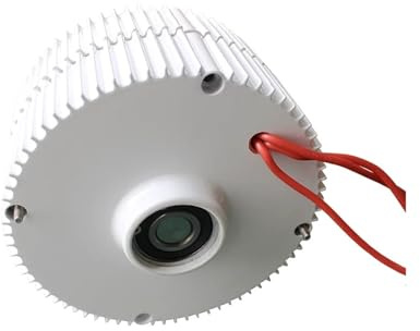 JHXHFJXZ Kit de turbina aerogeneradora 1000W 1500W turbina aerogeneradora 12V 24V 48V 96V PMG turbina de Agua hidrodor para el hogar, la Granja, los vehículos recreativo(Without Base,12V_1000W)