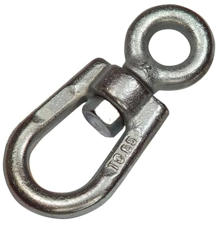 Grillete giratorio - grillete simple de acero de 16 mm, resistente y duradero, ideal para aplicaciones de seguridad y sujeción.