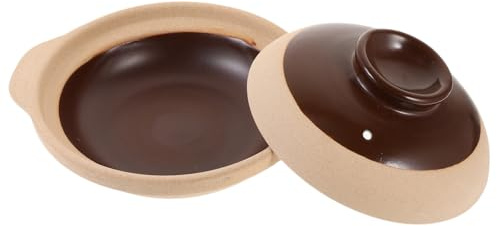 MOTHNUR Cazuela De Cerámica Práctica Tapa Cacerola De Cerámica Para Cocina Para Preparar Olla Caliente Accesorio De Cocina Para Usar Como Olla Hogar