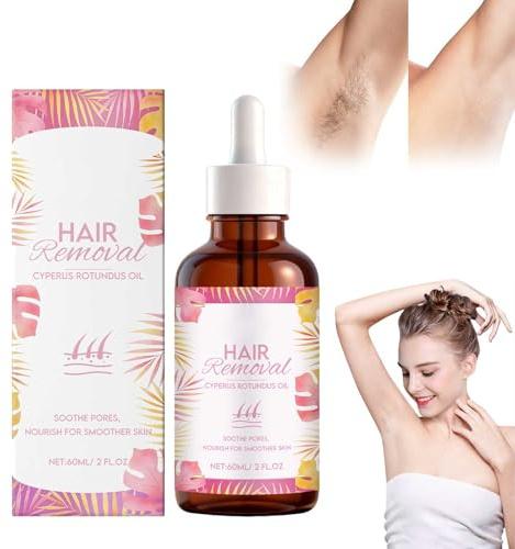 Cyperus Rotundus Oil - Hair Removal Care, Moisturising and Soothing Cyperus Oil to Reduce Body Hair Growth, Hair Removal Oil, Ideal for All Skin Types