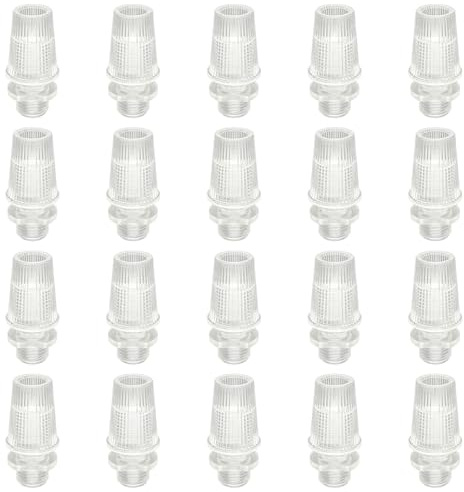 VZU 20 pezzi antitrazione per cavi, blocco cavo, antitrazione, maniglia in plastica trasparente, M10, accessori per la casa per cablaggio lampada a sospensione plafoniera