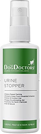 The Dog Doctors Urine Stopper Spray Deterrent - Helps Aid Your Pet To Stop Repeat Marking Indoors & Outdoors - 100% Natural Formula - 473ml