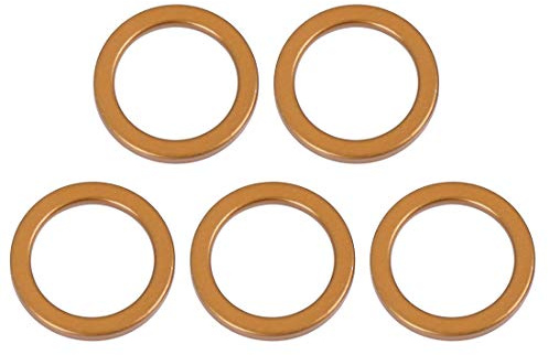 F FIERCE CYCLE 5 Stück Krümmerdichtung Dichtring Auspuff 25mm ID 33mm OD Motorrad Auspuffkrümmer O-Ring Dichtung