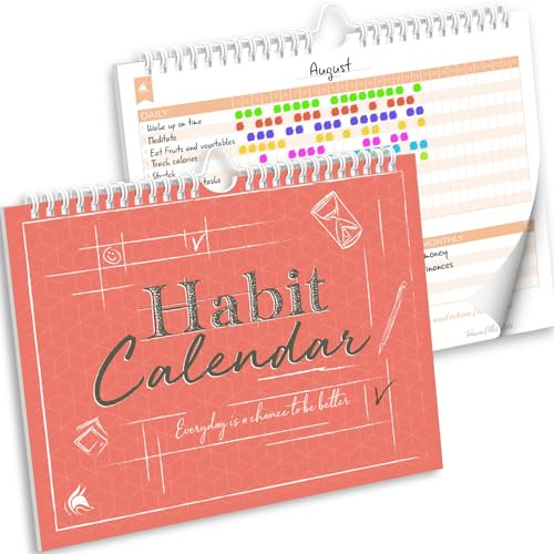 Clever Fox Calendario de hábitos – Rastreador de hábitos inspiradores para hábitos atómicos – Colorido diario planificador de hábitos y objetivos para aumentar la productividad y convertirse en tu