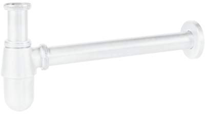 Sifón telescópico tipo botella inspeccionable para lavabo - Blanco Mate