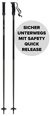 Atomic, 1 Paar All Mountain-Skistöcke, Unisex, 135 cm, Aluminium, AMT SQS, Schwarz, AJ5005700135