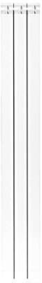 Fondital 82LAM01403 Radiatore in alluminio estruso Garda DUAL 80, 1600 mm, 3 elementi, bianco