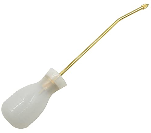 Schädlingsbekämpfungs-Zwiebelsprüher, Hand-Pestizid-Pulver-Staubwedel mit langem Kupferrohr, Insektizid-Applikatorspender für Insekten und Schädlinge im Innen- und Außenbereich (Weiß)