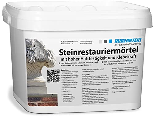 Ruberstein® Ruberstein Steinrestauriermörtel für Natur- und Kunststein 5 kg (steingrau)