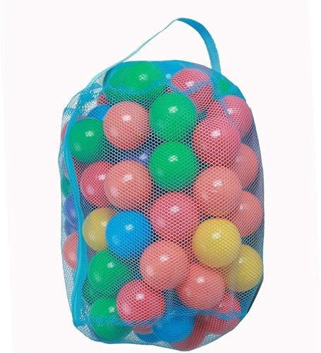 VIVAAS 100PCS Kids Soft Pit Balls Plastic Play Balls Crush Proof, No Sharp Edges, Non Toxic, Phthalate & BPA Free Indoor, Outdoor Use In Kids Toddler Ball Pit Bath Tubs Swimming Pools (Multi)