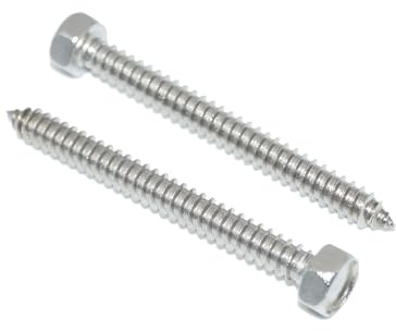 Sechskant Blechschrauben 5,5X50 50 Stück Edelstahl A2 / V2A Schlüsselschrauben - DIN 7976 / ISO 1479 - rostfrei - Form C