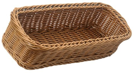Amosfun Essstäbchenbox Besteck-organizer Kunststoff Rattan Gewebter Korb Für Die Aufbewahrung in Der Küche