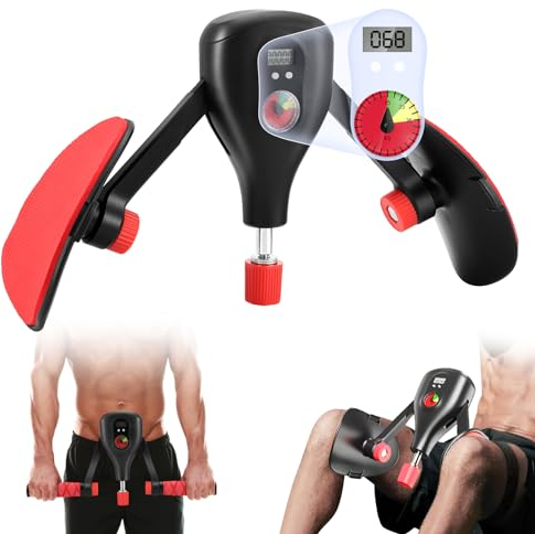 Oberschenkeltrainer, Beckenboden Trainingsgerät, Einstellbar Winkel und Stärke, Zählbares Design Beckenbodentrainer, Multifunktionaler Beinpresse für Zuhause Männer Damen für Oberschenkel Arme Gesäß