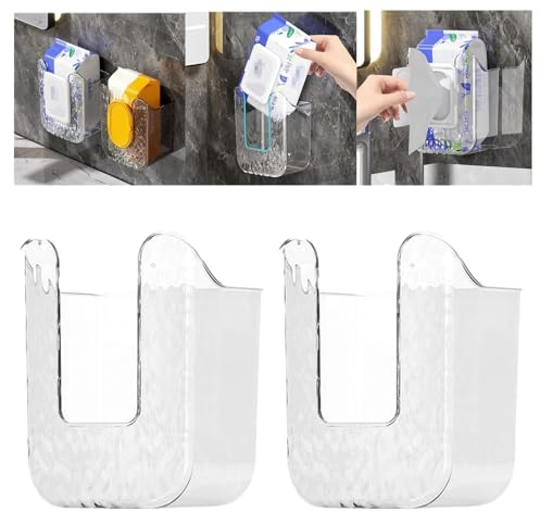 Distributeur mural de lingettes humides, transparent, boîte de rangement rechargeable pour cuisine, chambre à coucher, salle de bain, chambre de bébé, garde les mouchoirs humides frais