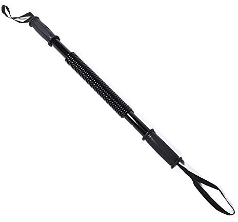 Brusttraining, Power Twister Bar, Multifunktionales Arm-Kraft-Trainingsgerät, Feder-Unterarm-Kraft-Muskeltrainer, Fitnessgerät, Schwarzes Schulter-Arm- und (20KG)
