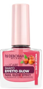 Deborah Milano - Smalto per Unghie Deboli che si Spezzano, Effetto Glow, Illumina e Sublima le Unghie, con Olio di Jojoba, Esalta il Colore Naturale delle Unghie, 8.5 ml