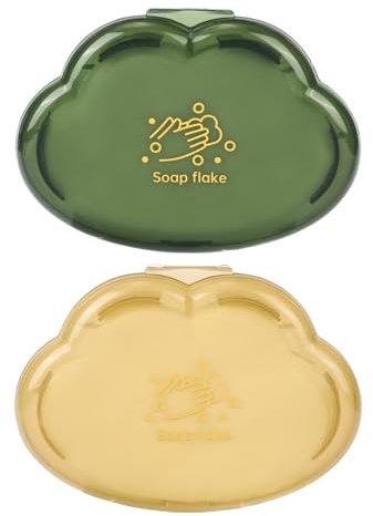 Docolor Mini Hojas de Jabón de Papel para Viajes, 2 Cajas, Ideal para Aventuras, Camping y Exteriores (Amarillo + Verde)