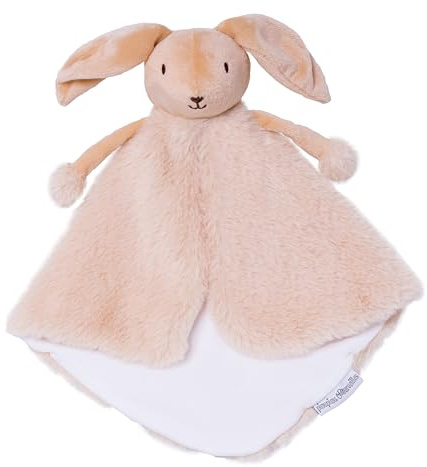 Pioupiou et Merveilles - Kuschelumhang Marionette Valentinstag der Hase – Plüsch für Kinder – zum Einpacken überall – 30 cm x 30 cm – sehr weicher Samt – ab der Geburt – 16691