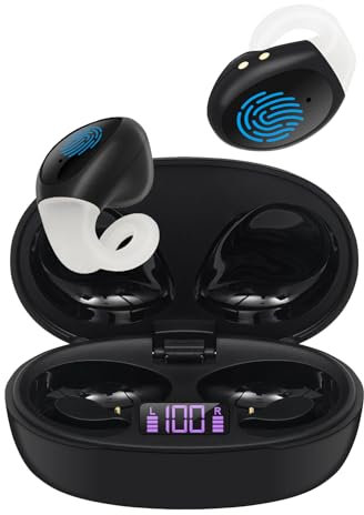 HOTHOA Nuevos auriculares Bluetooth con clip inalámbrico, auriculares abiertos inalámbricos, mini conexión Bluetooth 5.3 cancelación de ruido, indispensable para el trabajo, el deporte, el ejercicio y