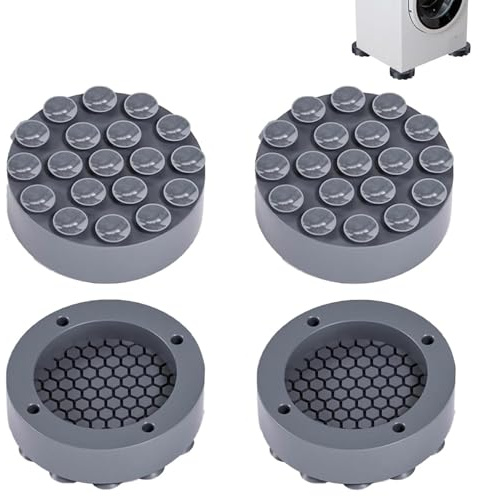 Waschmaschine Füße Pad, 4 Stück Schwingungsdämpfer Waschmaschine, Fußpolster, Universal Anti Vibration Waschmaschine Füße, Waschmaschine Fußpolster, für Waschmaschine Trockner,Kühlschrank,Tisch